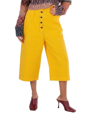 Loewe Contrast Stitch Culottes, Brand Size 36 (Us - Yellow