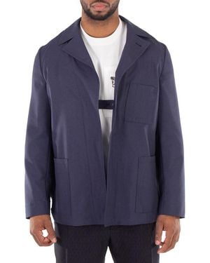 Fendi Long Sleeve Wool Blazer, Brand Size 50 (Us - Blue