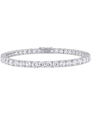 Amour 14 1/4 Ct Tgw Created Sapphire Bracelet - Metallic