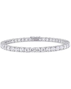 Amour 14 1/4 Ct Tgw Created Sapphire Bracelet - Metallic
