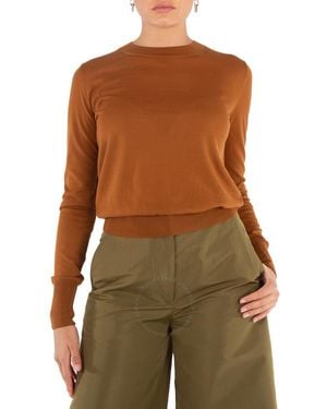Stella McCartney Ladies Crewneck Jumper - Brown
