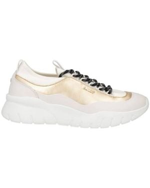 Bally Bienne Bikki Calf Laminated Trainers, Brand Size 36 Us - Natural