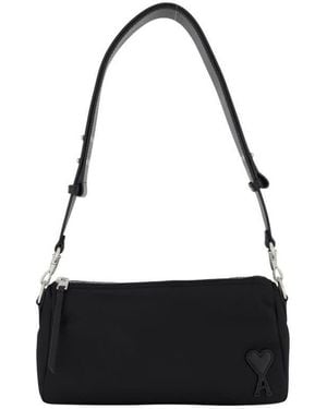 Ami Paris Shoulder Bag - Black