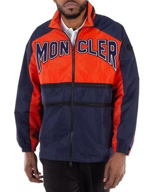 Moncler Long Sleeve Windbreaker Jacket, Brand Size 1 - Blue