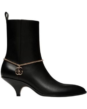 Bally Laredo Leah 55 Leather Boots, Brand Size 39 Us - Black