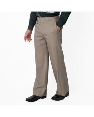 Burberry Wool Tailored Trousers, Brand Size 44 (Waist - Grey