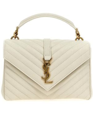 Saint Laurent University Crossbody Bag - Natural