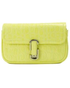 Marc Jacobs Embossed Leather Crossbody Bag - Yellow
