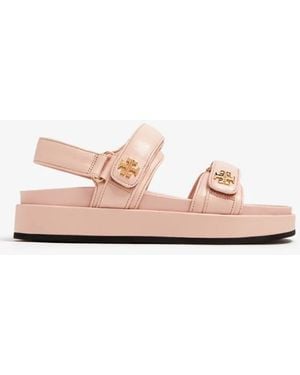Tory Burch Kira Leather Sport Sandals - Pink