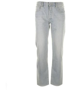 KENZO Medium Stone Denim Slim Jeans - Grey