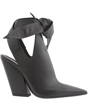 Burberry Ladies Amy Wrap-Tie Boots, Brand Size 36.5 (Us - Black