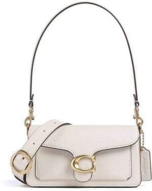 COACH Tabby 20 Leather Shoulder Bag - Natural