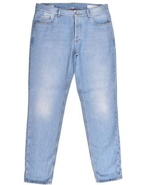 Brunello Cucinelli Light Denim Traditional Fit Jeans, Brand Size 50 (Us - Blue