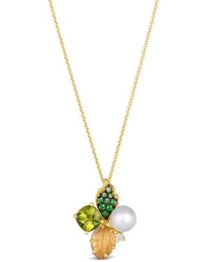 Le Vian Ladies Apple Peridot Necklaces Set - Metallic