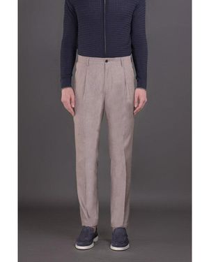 Moorer Light Tailored Pants - Grey