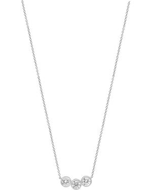 Brilliant Diamond 14Kt 1.40 Carat Lab Grown Diamond Necklace For - Metallic