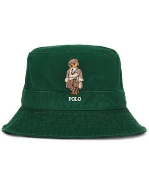 Polo Ralph Lauren Polo Bear Cotton Bucket Hat - Green