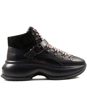 Hogan Chunky Sole Boots - Black