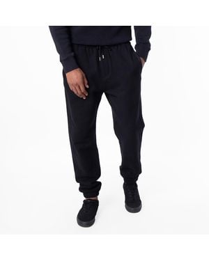 Saint Laurent Embroidered-Logo Cotton Track Trousers - Black