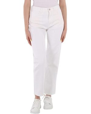 Moncler Ladies Straight-Leg Trousers, Brand Size 40 - White
