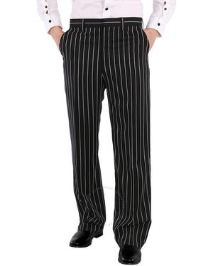 Black striped pants mens deals
