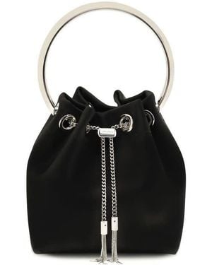 Jimmy Choo Bon Bon Bucket Bag - Black