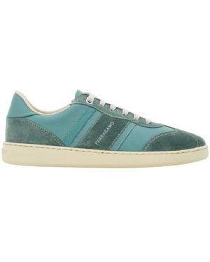 Ferragamo Leather Sneakers For - Blue