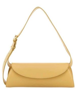 Jil Sander Leather Small Cannolo Shoulder Bag Slimer Borse A Mano - Metallic