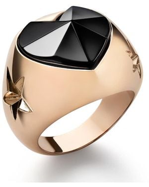 Baccarat 'Etoile De Mon Coeur' Crystal Ring .5 2812880 - Black