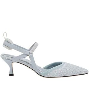 Fendi Colibr Lite Slingbacks Heels, Brand Size 40 Us - White