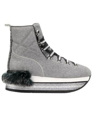 Hogan Maxi H222 Snow Boots - Grey