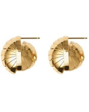 Burberry Plated Armour Earrings - Metallic