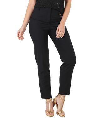 Givenchy Ladies Wool Cigarette Chain Trousers, Brand Size 36 (Us - Black
