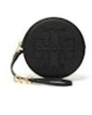Tory Burch Ella Bio Circle Zip Card Case - Black
