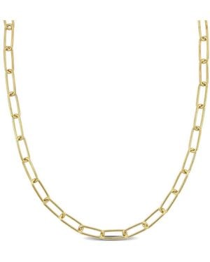 Amour 5Mm Paperclip Chain Necklace - Metallic