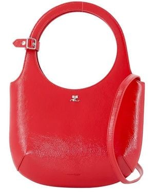 Courreges Holy Shoulder Bag - Red