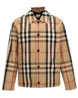 Burberry Sussex Vintage Check-Pattern Shirt Jacket - Brown