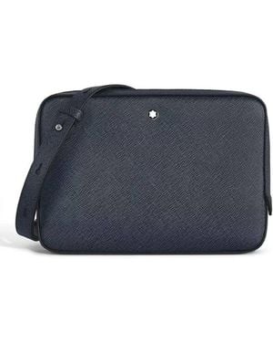 Montblanc Sartorial Mini Leather Crossbody - Blue