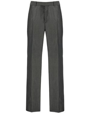 Ferragamo Tailored Pleated Trousers, Brand Size 48 (Us - Grey
