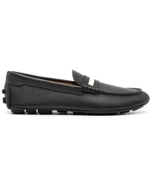 Bally Karlos Leather Drivers, Brand Size 10 Us - Black