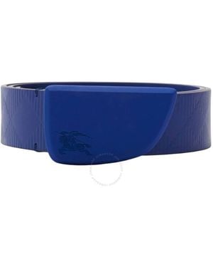 Burberry Leather Shield Belt, Cm - Blue