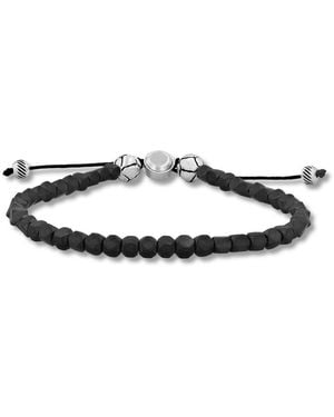 Robert Alton Hematite Bead Bolo Bracelet - Grey