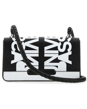 Burberry Two-Tone Leather Crossbody Bag A6590 Borse A Tracolla - Black