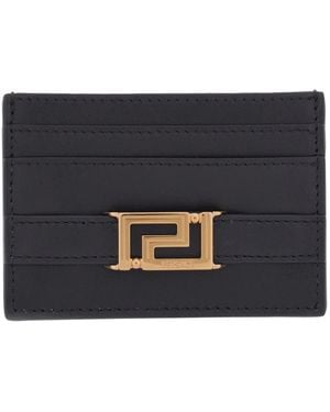 Versace Greca Goddess Card Holder - Blue