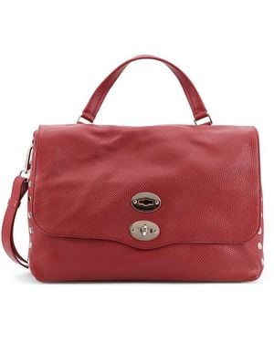 Zanellato Postina M Leather Shoulder Bag - Red