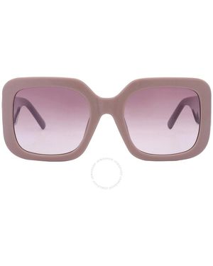 Marc Jacobs Brown Gradient Square Sunglasses Marc 647/s 0690/ha 53 - Purple