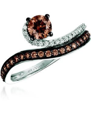 Le Vian Chocolatier Ring Chocolate Diamonds, Vanilla Diamonds Set - White