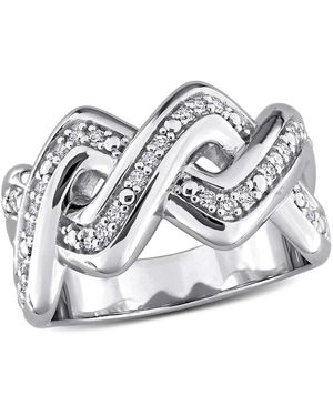 Created Forever 1/4Ct Tw Lab Grown Diamond Crossover Ring - White