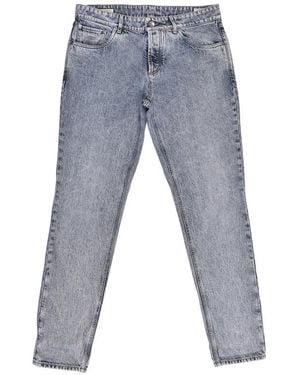 Brunello Cucinelli Light Wash Denim Jeans, Brand Size 54 (Us - Grey