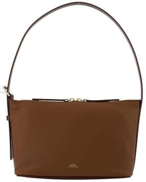A.P.C. Vera Shoulder Bag - Brown
